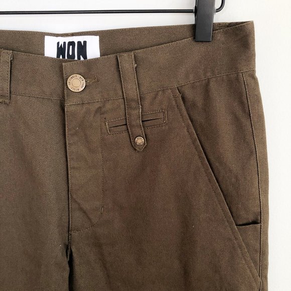 WON Woolf Originals New York Green Straight Pants - Picture 3 of 5